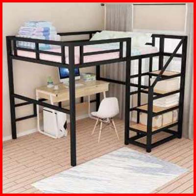 6. XuanTai Elevated Multifunctional Lower Loft Bed