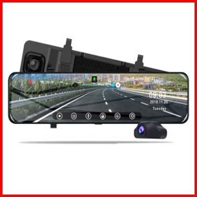 EKLEVA Triple Split Screen Car Camera Recorder