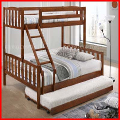 Multi-Use Queen Size Bunk Decker with Trundle