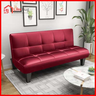 LIKE BUG JAEDEN PU Leather 2 in 1 Durable Foldable Sofa Bed
