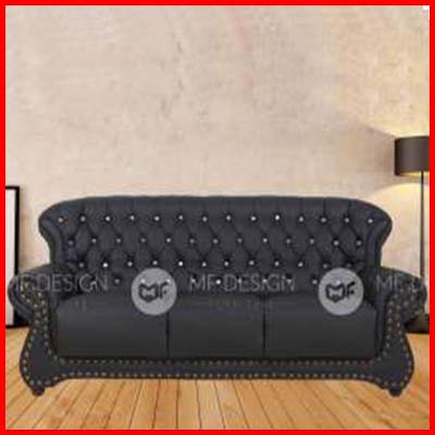 MF Design 3-Seater Chesterfield High Back Sofa