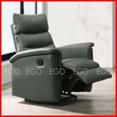 EGO Half Leather Recliner Armchair