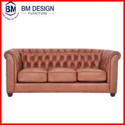 BM DESIGN 3-Seater Chesterfield Sofa