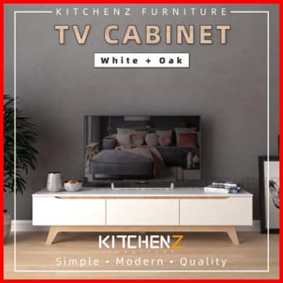 KitchenZ Simona Series Modern TV Cabinet