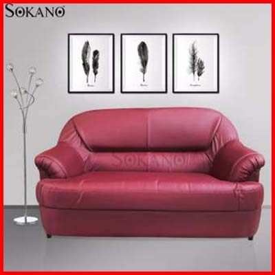 Sokano MS 247 PVC Leather Sofa 2 Seater