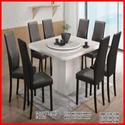 Marble Dining Set 1+8 By Luzano Furniture