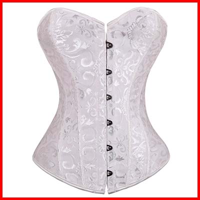 MISSMOLY Printing Lace Up Overbust Corset Top