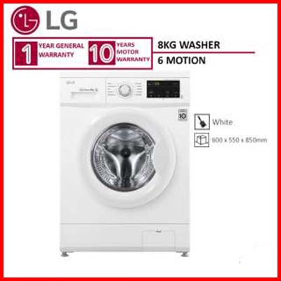 LG 8kg 6 Motion Inverter Direct Drive Washing Machine WD-MD8000WM