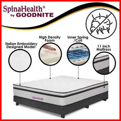 Goodnite SpinaHealth Posture Spring Mattress Euro-Top 11 Inch Recommended