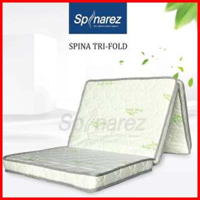 SpinaRez Tri-Fold Latex Feel Foam Mattress