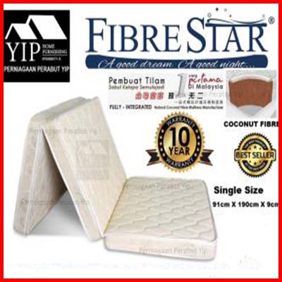 Fibre Star Foldable Single Size 100% Coconut Fibre Mattress