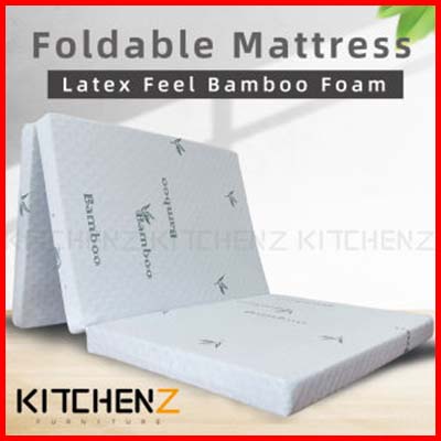 Kitchenz Foldable Anti-Static Bamboo Foam Mattress