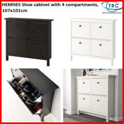 IKEA HEMNES Shoe Cabinet with 4 Compartments