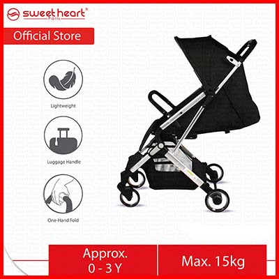 Sweet Heart Paris Advanced Stroller LUX II Remastered - Folds Into a Luggage