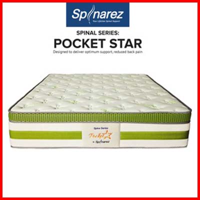 SpinaRez Pocket Star 13-inch Euro Top + Coconut Fibre & Pocket Spring Hybrid Mattress