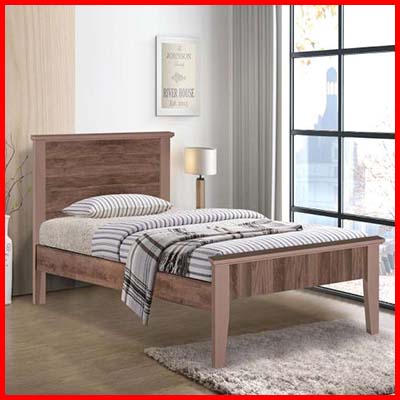 Furniture Art Design Single Wooden Bed Frame