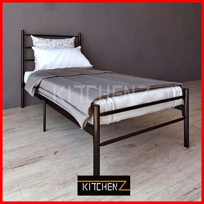Kitchen Z 3V Powder Coat Metal Bed Frame - Single Size