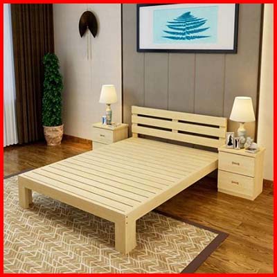 OSUKI Solid Wood Queen Bed Frame