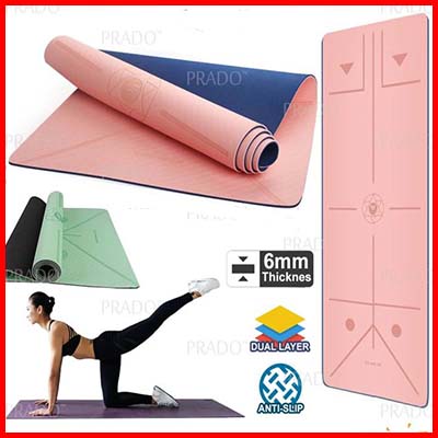 PRADO Malaysia TPE Dual Layer Widened Yoga Mat