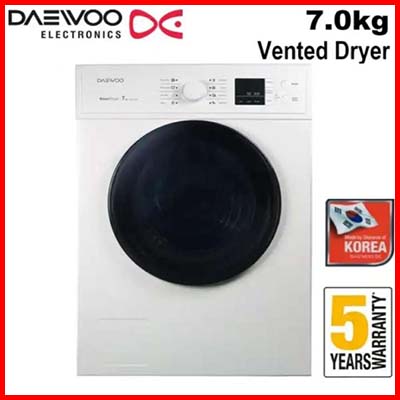 Daewoo Dryer DWRV700W 7 KG Vented Tumble Dryer