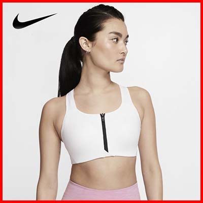 Nike Women's Shape High-Support Sports Bra – White