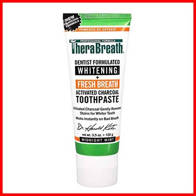 TheraBreath (Whitening + Fresh Breath) Activated Charcoal Toothpaste