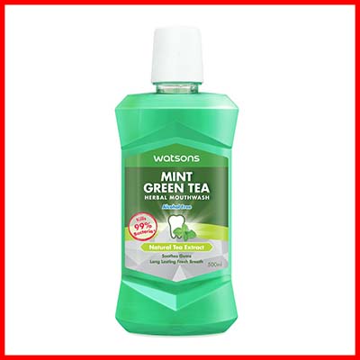 Watsons Mint Greentea Herbal Mouthwash
