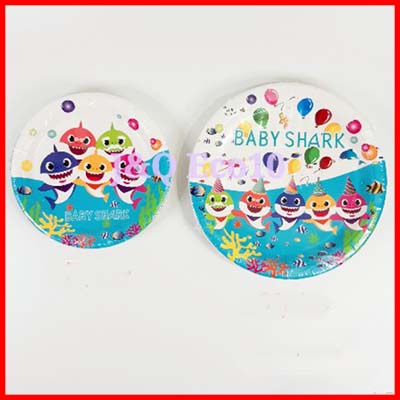 Baby Shark Party Item - Disposable Thicken Paper Plate
