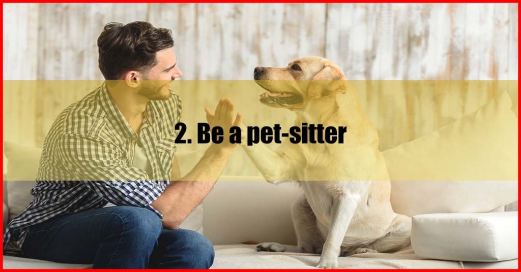 Be a pet-sitter
