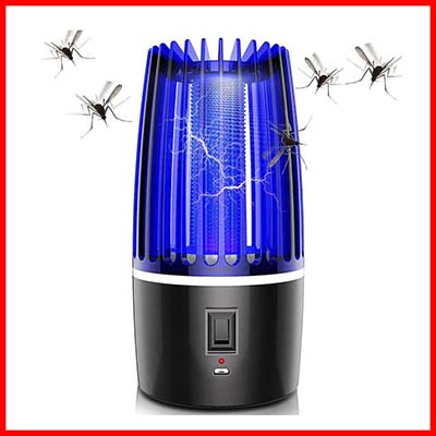Electric Shock Mosquito Lamp - Rechargeable 2 In 1 LED Lighting Electric Bug Zapper