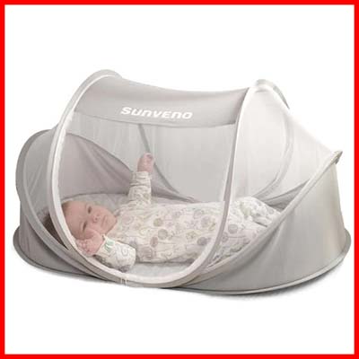 Sunveno Baby Mosquito Net Instant Pop Up for Baby Crib