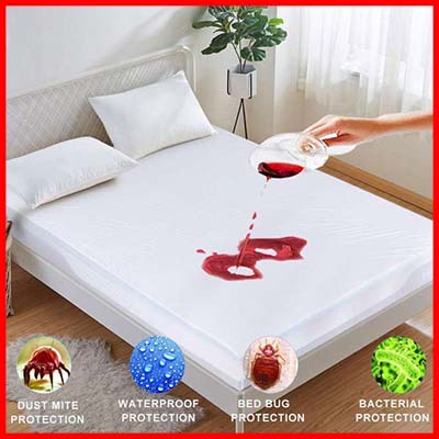 Classic Thin – Smooth Waterproof Mattress Protector Anti-Allergenic Pad Cover