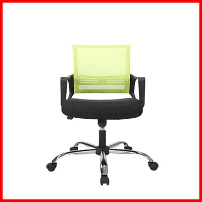 HomeZ Amos Green Black Ergonomic Design Mesh Office Chair