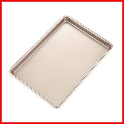 CHEFMADE Non-stick Cookie Sheet 15-Inch Rectangle Nougat Baking Tray