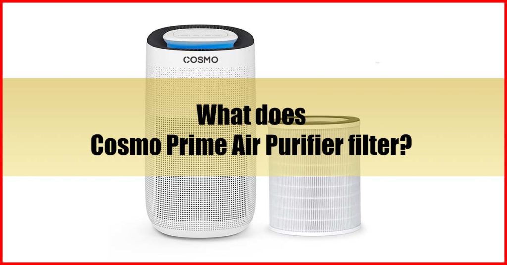 What does Cosmo Prime Air Purifier filter