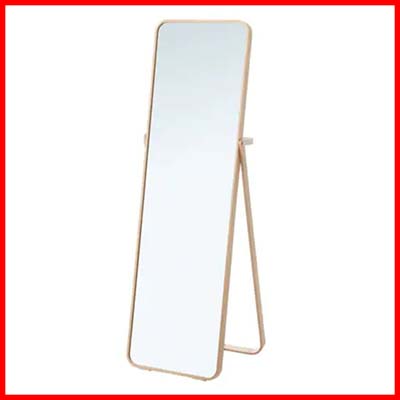 PATTERN Full-Length Curved Standing Mirror