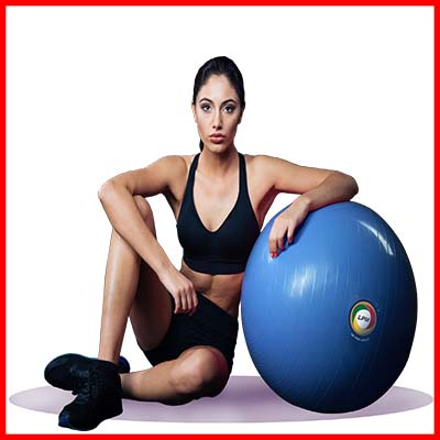 LPM Gym Ball 001 Yoga Ball - Anti Burst Fitness Ball, Withstand 100kg