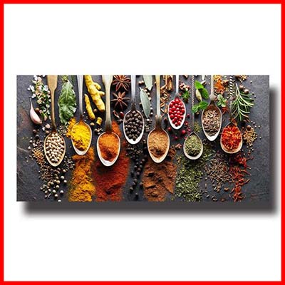 Modern Grains and Spices Canvas Painting