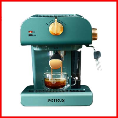 Petrus PE3320 20 Bar Semi-Automatic Espresso Coffee Machine with Steam and Milk Bubble
