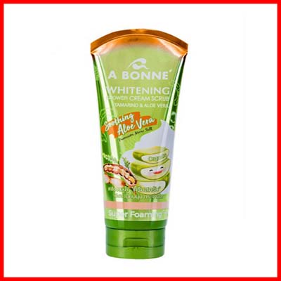 A BONNE' Whitening Shower Cream Body Scrub – Tamarind and Aloe Vera
