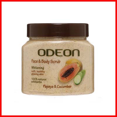 Odeon Face and Body Scrub (Papaya and Cucumber)
