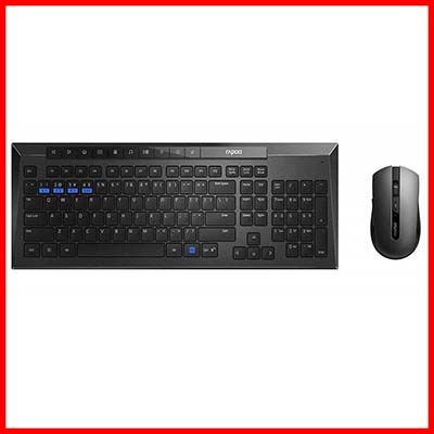 Rapoo 8200M Wireless Keyboard & Mouse