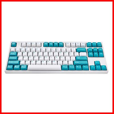 Leopold FC750R PD White Mint - TKL Doubleshot PBT Mechanical Keyboard with Cherry MX Switch