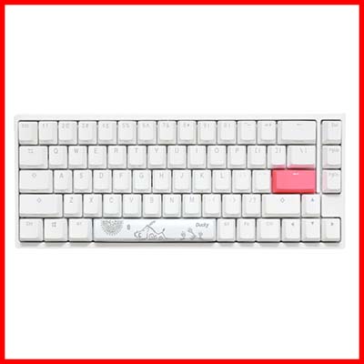 DUCKY ONE 2 SF RGB Pure White 65% Double Shot PBT Mechanical Keyboard
