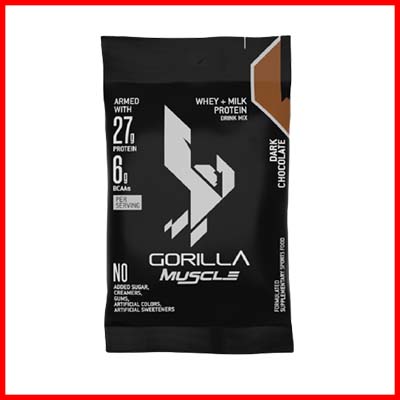 GORILLA Muscle Whey Protein On-The-Go x 10 Sachets Box