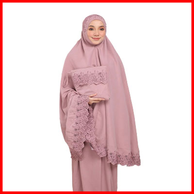 2. Safia Series Telekung Rawdah A Premium Cotton Telekung with Free Matching Bag