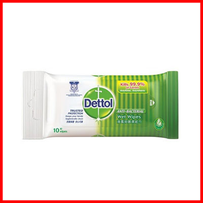 3. Dettol Wipes Anti-Bacterial (3x10's)