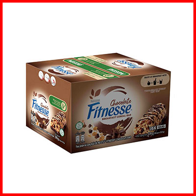 5. Nestle Chocolate Fitnesse Breakfast Cereal Bar (23.5g x 16 Bars)