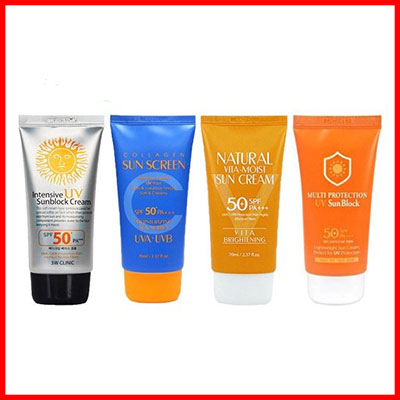 7. 3W CLINIC Sunscreen SPF50+ Sunblock Intensive UV Suncream