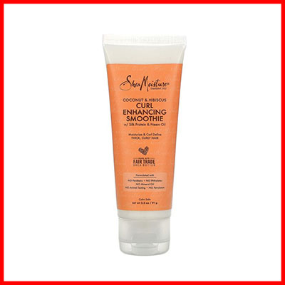 1. SheaMoisture Curl Enhancing Smoothie with Silk Protein & Neem Oil, Coconut & Hibiscus
